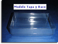 Cajas transparentes modelo Base y Tapa